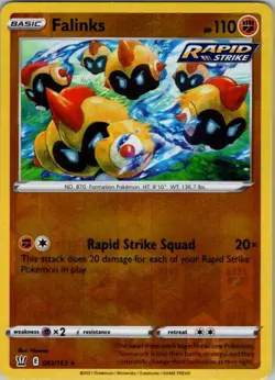 Falinks 083/163 Rare Battle Styles Pokemon Reverse Holo Near Mint - Image 1