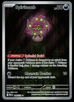 Spiritomb 148/132 Illustration Rare Mega Evolution Pokemon Holo Near Mint - Image 1