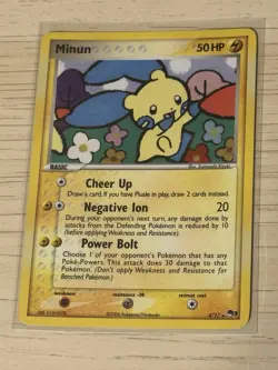 MINUN (4/17) & PLUSLE (5/17) POKEMON HOLO POP SERIES 3 - Image 2