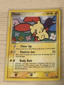 MINUN (4/17) & PLUSLE (5/17) POKEMON HOLO POP SERIES 3 - Image 4