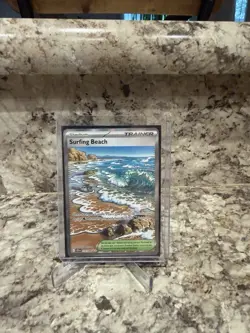 Pokemon Surfing Beach 114/086 Chaos Rising Holo Trainer Stadium - Image 1