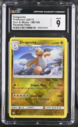 Pokemon Dragonite 96/149 Sun & Moon English Rare 9 (2017) - Image 2