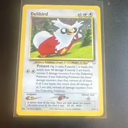 Pokemon TCG Delibird Neo Revelation Holo Rare 05/64 60 HP English - Image 1
