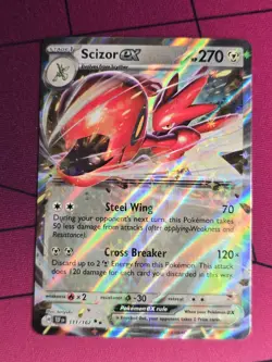 Pokemon TCG Scizor ex 111/162 SV05 Temporal Forces Holo Pokemon TCG - Image 1