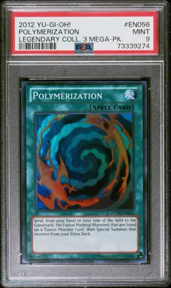 Konami 2012 Yu-Gi-Oh! Polymerization LCYW-EN056 Super Rare Holo PSA 9 - Image 1