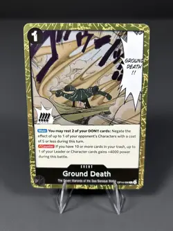 Ground Death OP14-096 Rare The Azure Sea's Seven One Piece Foil Near Mint - Image 1