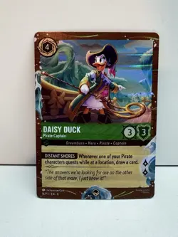 Disney Lorcana Azurite Treasure Cruise Line Exclusive Promo Daisy w/ Bag - Image 1