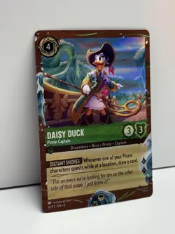 Disney Lorcana Azurite Treasure Cruise Line Exclusive Promo Daisy w/ Bag - Image 4