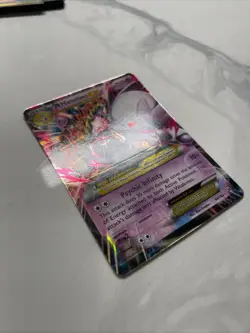Pokemon M Mega Mewtwo EX Ultra Rare Holo TCG Card 64/162 - Image 3