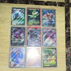 Pokemon TCG 18-Card Lot Sword & Shield English Holo Full Art Lugia V Celebi V - Image 1
