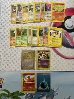 Vintage Pokemon Card Lot Fire E Series 45 Cards Charmander Ninetales Typlosion - Image 3