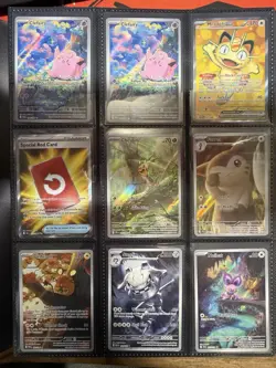 Pokemon Binder Collection Lot - IR's, Full Arts - 50 Cards Total With Binder -NM - Image 1