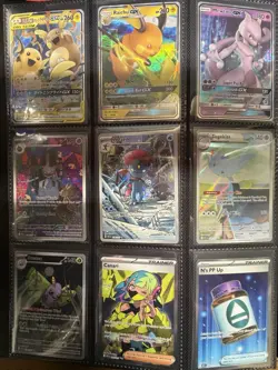 Pokemon Binder Collection Lot - IR's, Full Arts - 50 Cards Total With Binder -NM - Image 2