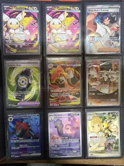 Pokemon Binder Collection Lot - IR's, Full Arts - 50 Cards Total With Binder -NM - Image 3