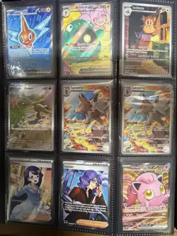 Pokemon Binder Collection Lot - IR's, Full Arts - 50 Cards Total With Binder -NM - Image 4