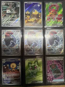 Pokemon Binder Collection Lot - IR's, Full Arts - 50 Cards Total With Binder -NM - Image 5