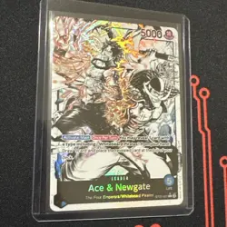 ST22-001 Ace & Newgate (Alt Art) LEADER ONE PIECE Card TCG English - Image 1