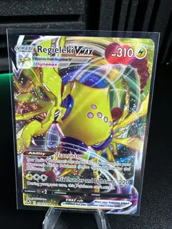 Regieleki VMAX 058/195 Silver Tempest UR Holo Pokemon Card NM Condition - Image 1