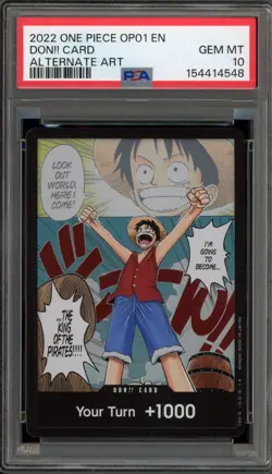 One Piece CCG Don!! Card Alternate Art OP01 PSA 10 Gem Mint - Image 1