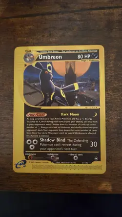 UMBREON 41/147 Aquapolis non-holo rare Pokemon TCG card e reader - Image 1