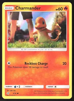 Charmander (Holo Common) Common Detective Pikachu 4/18 NM Pokemon Card - Image 1