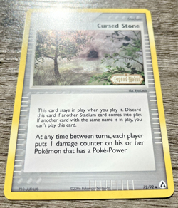 Pokemon Cards: EX Legend Maker Reverse Holo: Cursed Stone 72/92 NM - Image 4