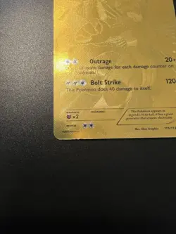 Pokemon Zekrom Gold Secret Rare Full Art Card 115/113 Legendary Treasures Series - Image 5