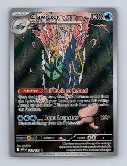 Clawitzer 141 2025 Pokemon Mega Evolution Illustration Rare Card NM+ (a) - Image 1