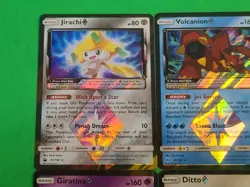 Rare Pokemon Lot of 4 Prism Star Cards Ditto, Giratina, Jirachi, Volcanion NM-M - Image 2