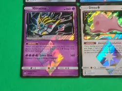 Rare Pokemon Lot of 4 Prism Star Cards Ditto, Giratina, Jirachi, Volcanion NM-M - Image 5