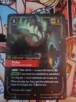 Pyke Dockside Butcher 028/219 NM Riftbound Card Unleashed - Image 1