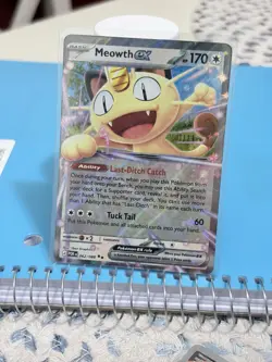 Pokemon Meowth EX Holo POR 062/088 Basic 170 HP TCG Card - Image 1