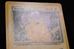 Pikachu 58/102 LP Base Set Regular Common Unlimited Pokemon TCG Card - Image 5