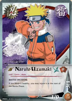 Naruto Uzumaki - PR-001 - Common- Unlimited Edition Promo Cards Damaged - Naruto - Image 1
