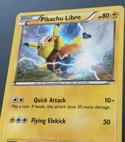Pokemon Pikachu Libre 30/30 Holo Basic Card XY Trainer Kit English 2016 - Image 4