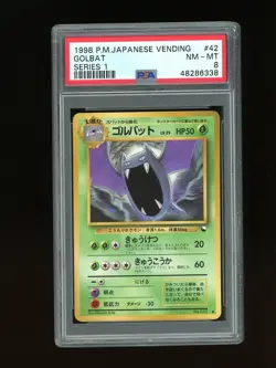 Pokemon PSA 8 NM-MINT Golbat 1998 Vending Series 1 Japanese Promo Card - Image 1