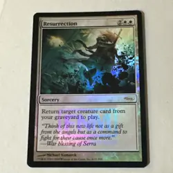 Resurrection Foil Promo x1 DCI Ex Cond see front/back pics - Image 1