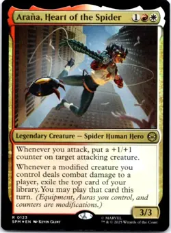 Arana, Heart of the Spider (Foil) Marvel's Spider-Man, 123 NM - Image 1