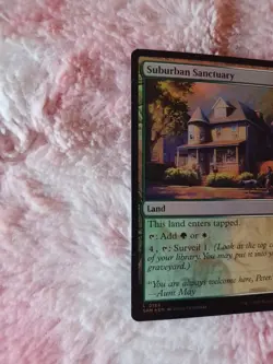 MTG Suburban Sanctuary FOIL #0185 Magic The Gathering Marvel's Spider-Man - Image 2