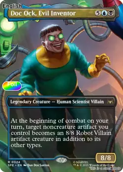 Doc Ock, Evil Inventor (Borderless) [SPE - 24] Foil Marvel's Spider-Man: Eter... - Image 1