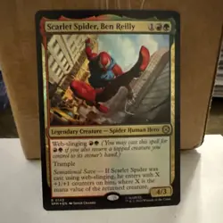 Magic The Gathering Scarlet Spider, Ben Reilly 142 R foil near mint ships fast - Image 1