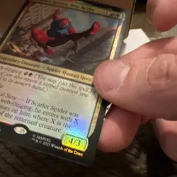 Magic The Gathering Scarlet Spider, Ben Reilly 142 R foil near mint ships fast - Image 2