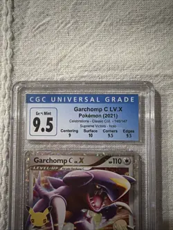 Garchomp C LV.X 2021 Pokemon Celebrations PSA CGC 10 Gem Mint w/ Subgrades #145 - Image 2