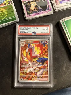 Infernape 173/167 Pokemon Twilight Masquerade TCG Illustration Rare PSA 10 - Image 1