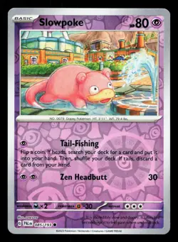 Slowpoke 085/193 Paldea Evolved NM Reverse Holo Pokemon Card TCG - Image 1
