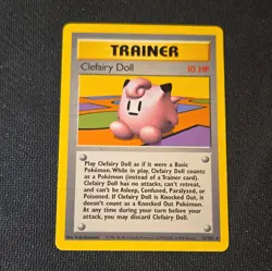 Pokemon TCG Clefairy Doll 70/102 Base Set Rare Regular English 10 HP 1999 - Image 1