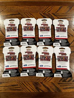 Pokemon TCG Scarlet And Violet Destined Rivals Sleeved Booster Packs Lot Of 8 - Image 2