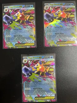 Pokemon TCG Mega Starmie-EX 021/088 perfect order Holo English 3-Card Lot - Image 1