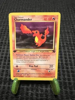 Pokemon TCG Charmander WotC Team Rocket 1st Edition Common 50/82 English 1999 - Image 1