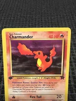 Pokemon TCG Charmander WotC Team Rocket 1st Edition Common 50/82 English 1999 - Image 2